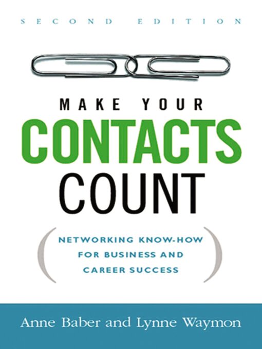 Title details for Make Your Contacts Count by Anne Baber - Available